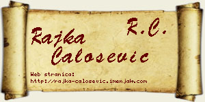 Rajka Čalošević vizit kartica